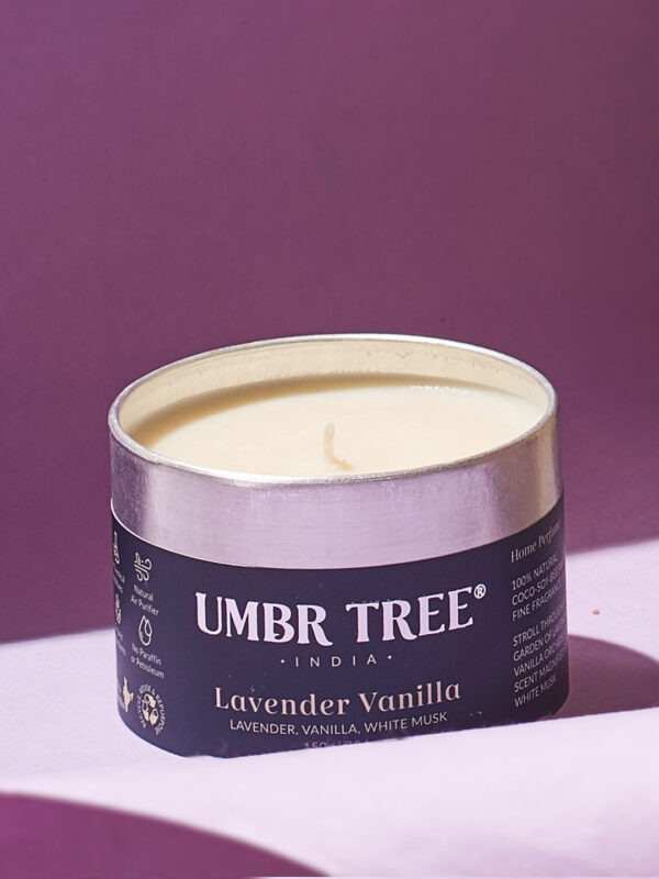 Lavender Vanilla Organic Fine Fragrance Candle 150 gm