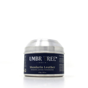 Mandarin Leather Organic Fine Fragrance Candle 150 gm